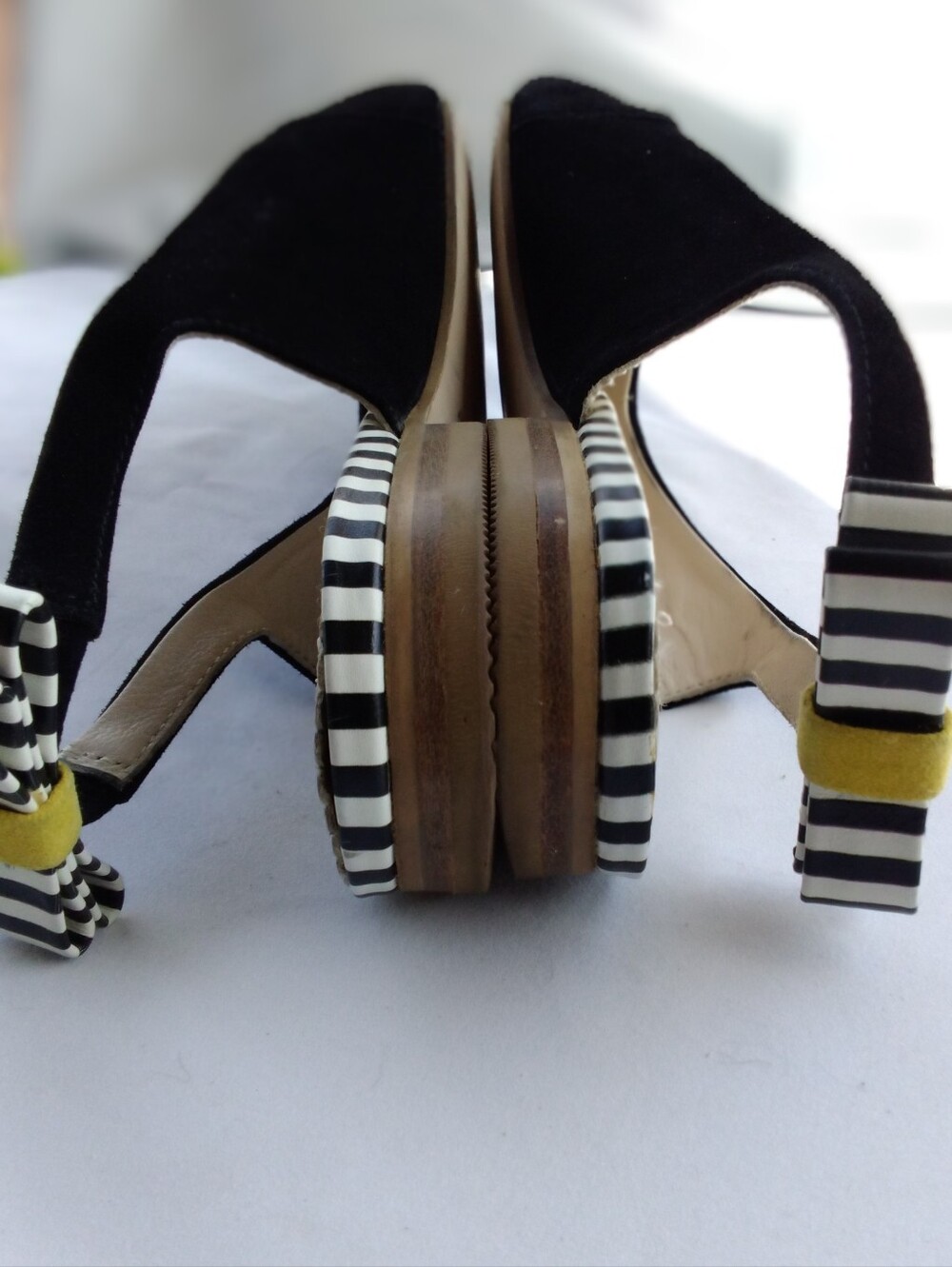 Boden Slingback Flats Black Suede Pointed Toe Bow Shoes Women’s Size EU 39.5 - Picture 7 of 15